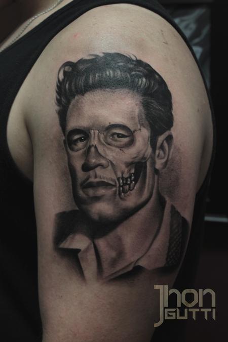 Tattoos - COOL GRANDPA PORTRAIT - 103875